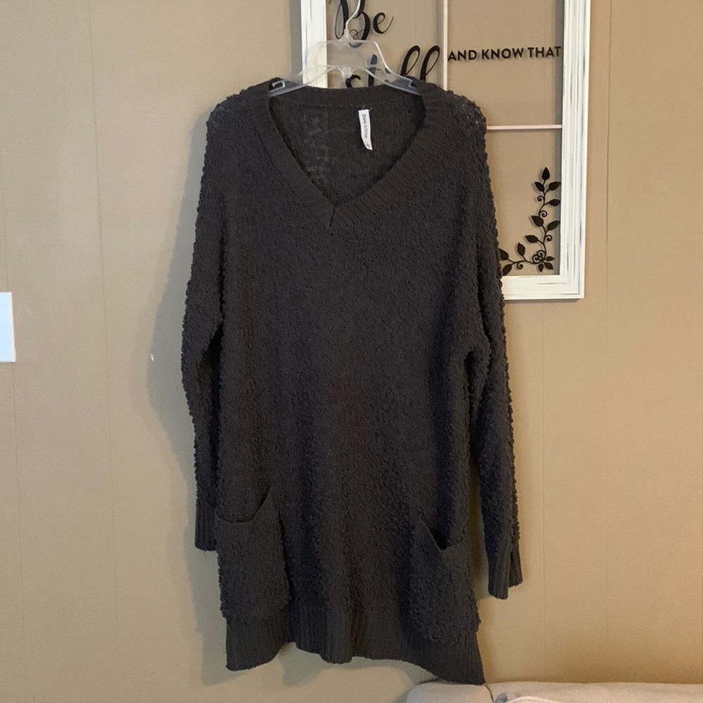 Pullover popcorn sweater